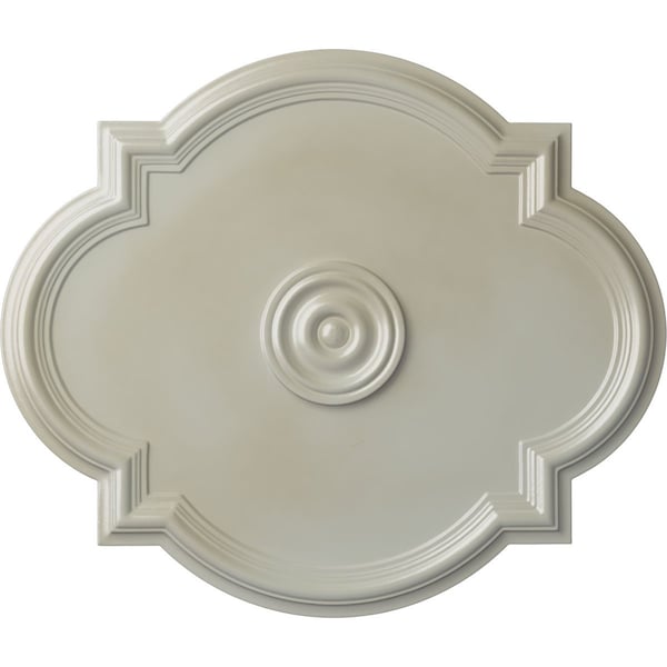 Ekena Millwork Waltz Ceiling Medallion (Fits Canopies up to 5 1/4"), 24"W x 20 1/2"H x 1 1/8"P, Flash Blue CM24WAFBS - main